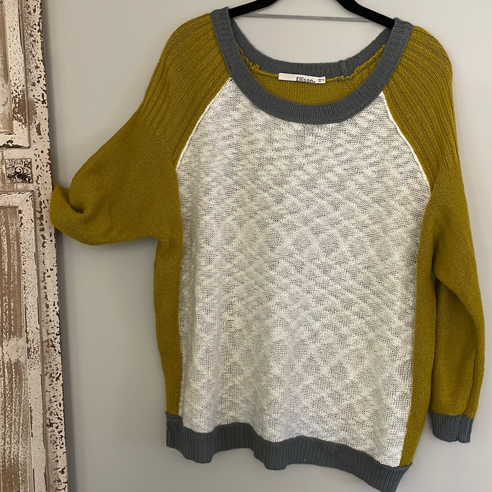 NWOT • ELLISON Open Knit Sweater